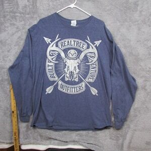 Realtree Outfitters Shirt Mens XL Blue Delta Pro Weight Long Sleeve Hunting
